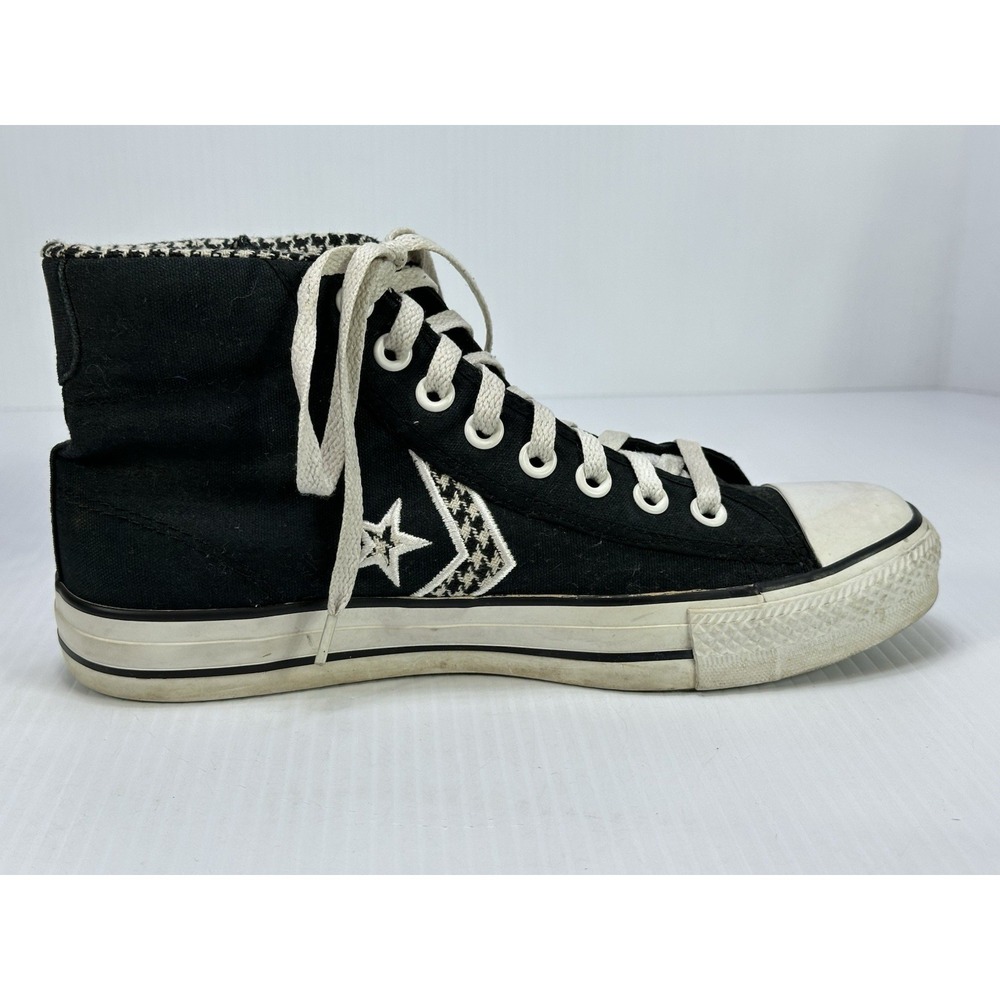 Converse Chuck Taylor All Star Black Houndstooth Canvas High Top Sneakers US 9 - Picture 8 of 16